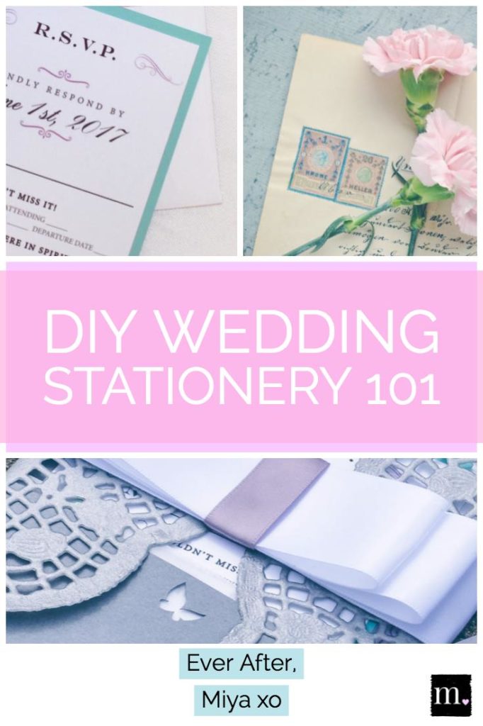 diy wedding stationery 101 pinterest